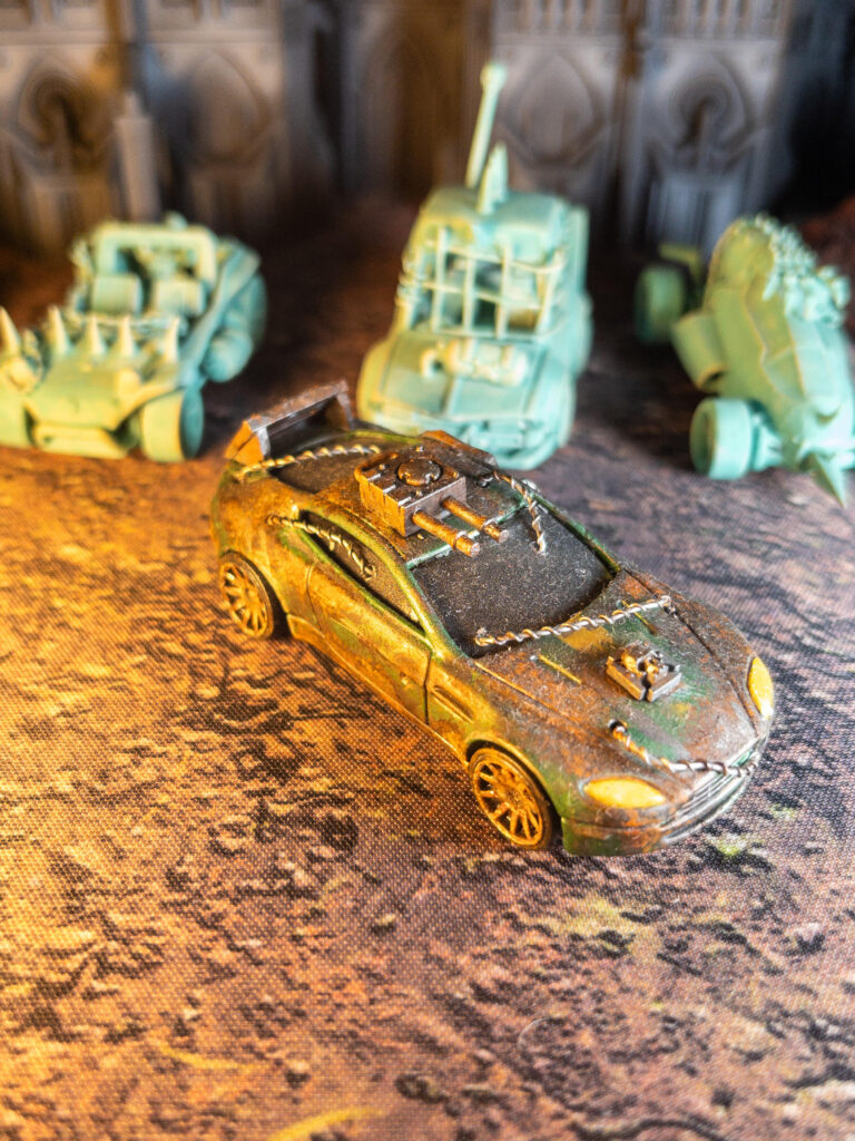 Gaslands: Crashing cars in a post-apocalyptic wasteland.
